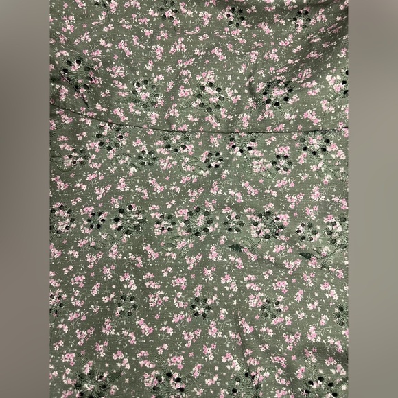 Altar'd State Green Floral Mini Dress - Size L - Picture 2 of 3